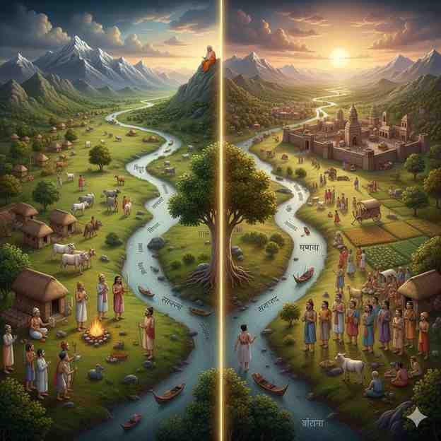 Vedic Geography MCQ in Hindi Rigvedic and Later Vedic Age