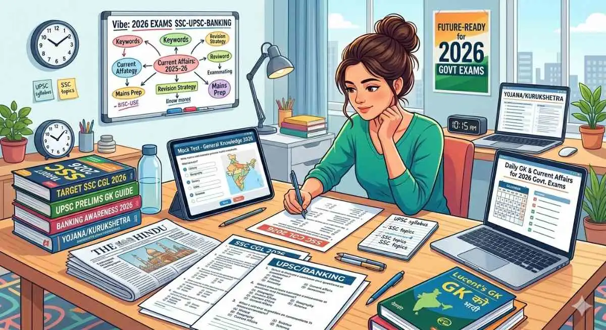 GK के 30 महत्वपूर्ण प्रश्न 2026 | SSC, UPSC, Banking Exams Top 30 General Knowledge Questions 2026 in Hindi for SSC, UPSC, Banking