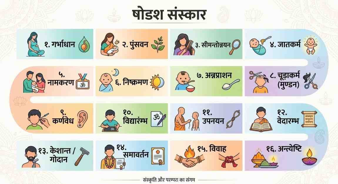 आश्रम व्यवस्था, 16 संस्कार और षड्दर्शन उत्तर वैदिक काल MCQ – आश्रम व्यवस्था, 16 संस्कार और षड्दर्शन